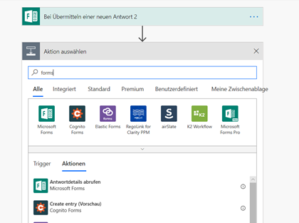 Forms, Power Automate und Power BI